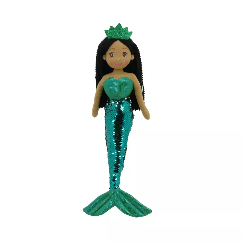 18" JADE MERMAID W/REVERSIBLE SEQUIN TAIL (89004)