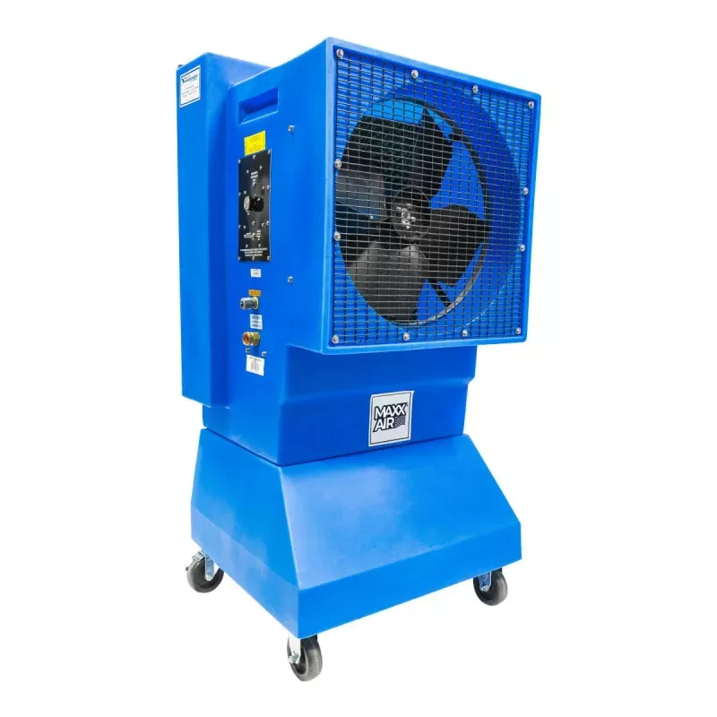 18" Variable Speed Evaporative Cooler for 900 Sq. Ft. Blue
