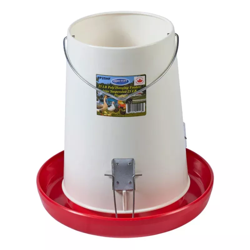 25lbs Hanging Adjustable Flow Poultry Feeder