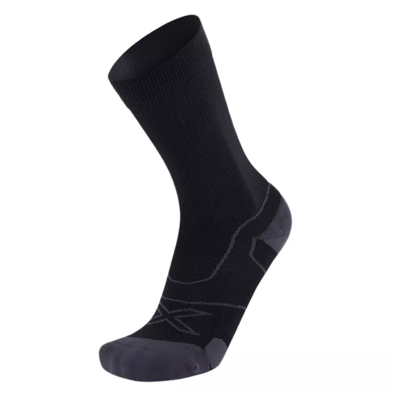2XU Vectr Cushion Crew Socks Black/Titanium