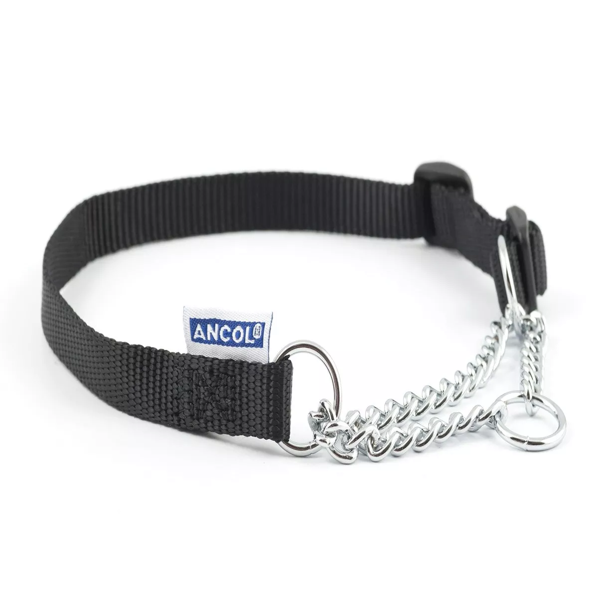 Ancol Nyl Chain Check Col Blck S2-4