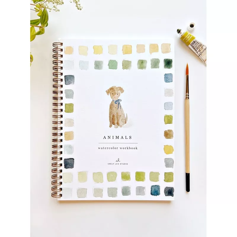 ANIMALS WATERCOLOR WORKBOOK