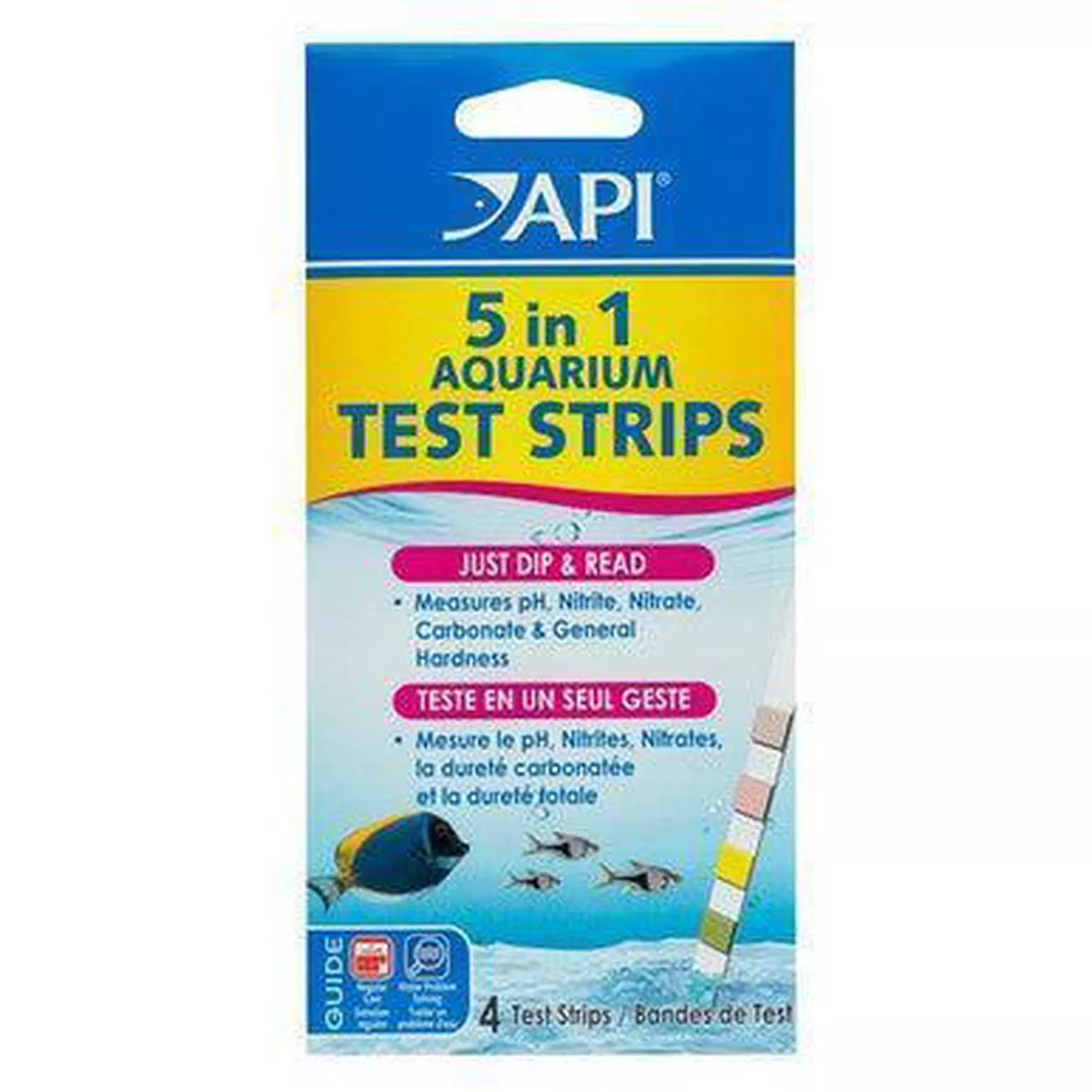 API 5 In 1 Aquarium Test Strips 4Pk