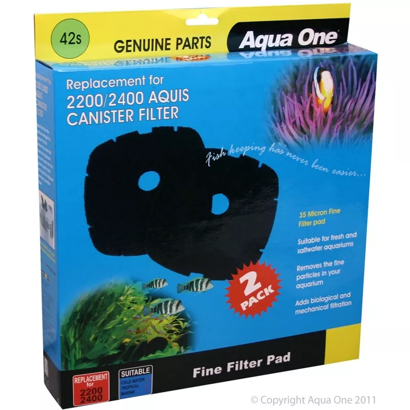 AQUA ONE NAUTILUS SPONGE 2700 2PK 42S