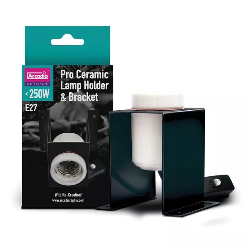 Arcadia Pro Ceramic Lamp Holder & Bracket E27 Max 250w