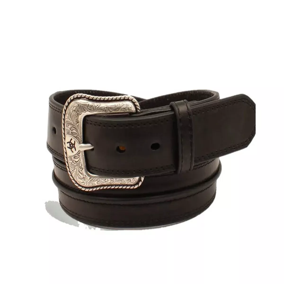 Ariat Men's Half Center Bump Belt - Black