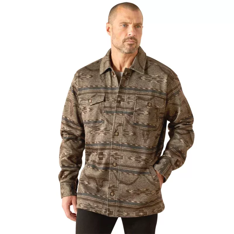 Ariat Mens Caldwell Printed Shirt Jacket Multi