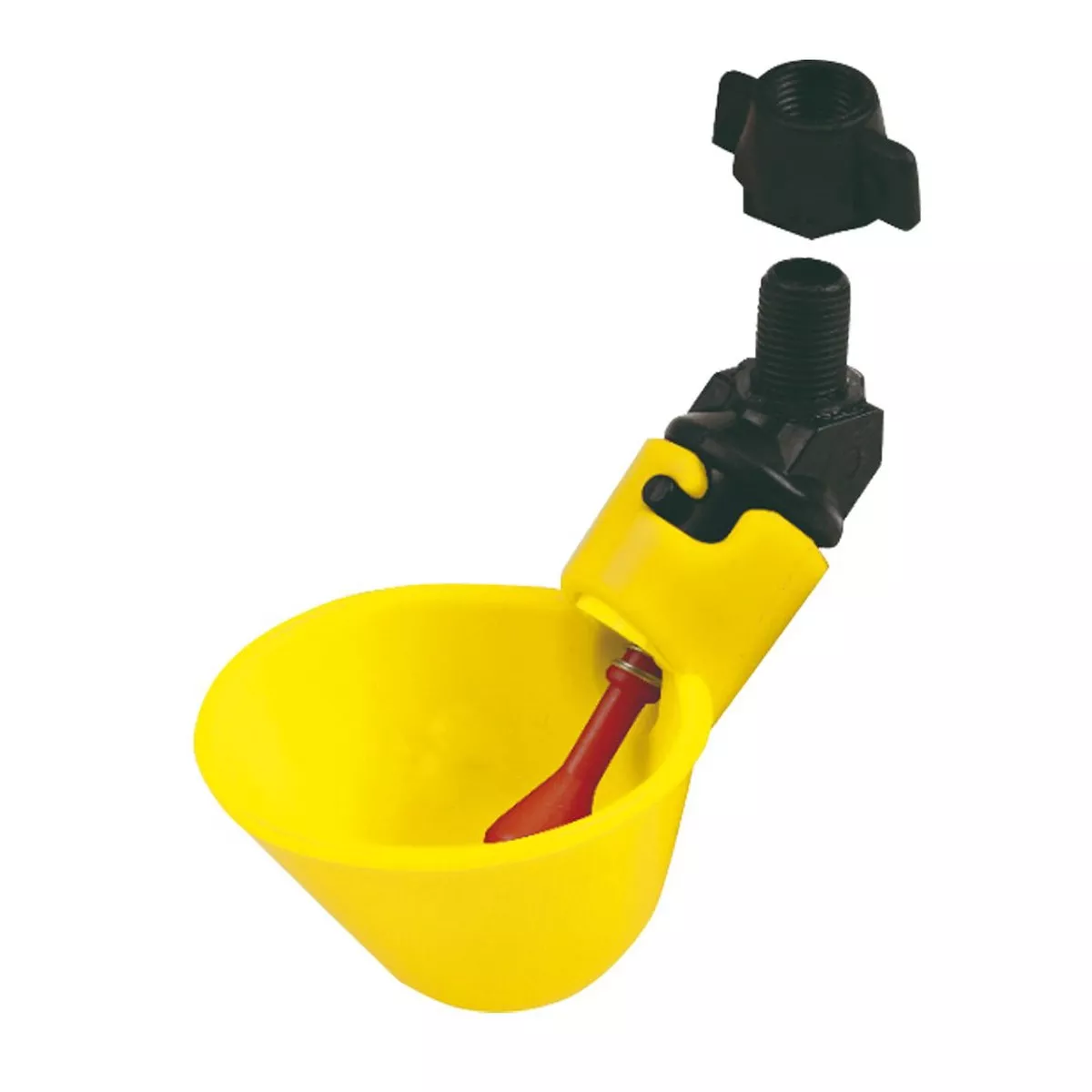 Auto-Fill Poultry Drinking Cup with Connector Eco-Friendly