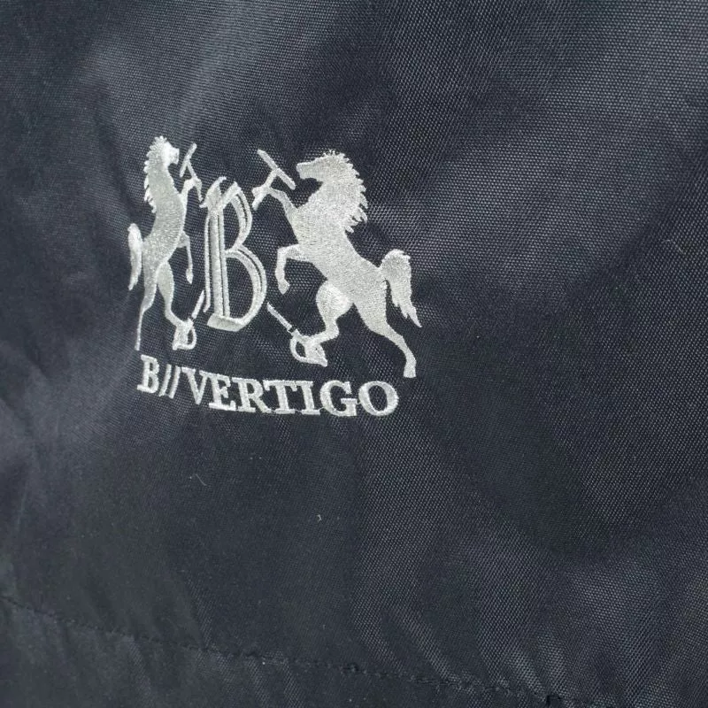 B Vertigo Cascada Box Curtain Navy