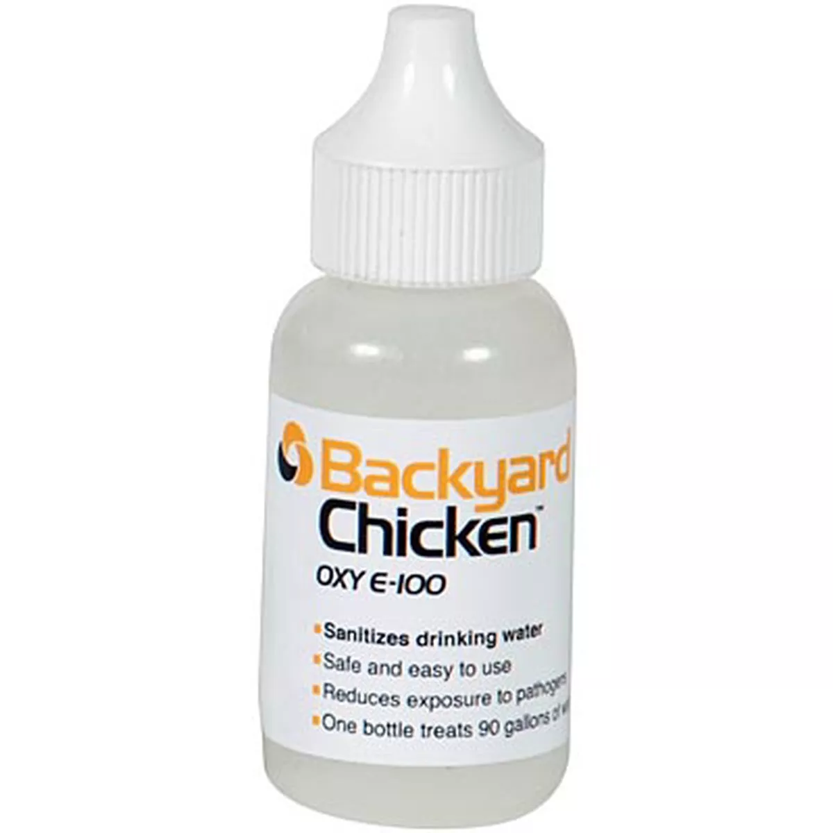 Backyard Chicken Oxy E-100 Drinking Water Additive, treats 90 gallons