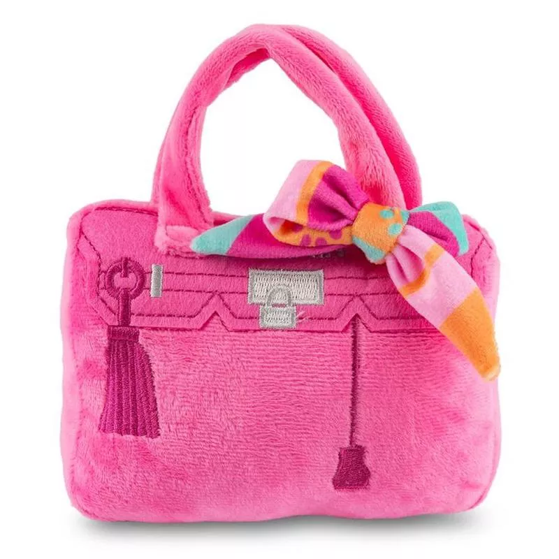 Barkin Bag – Pink w/ Scarf (Chic Doggie) – Large