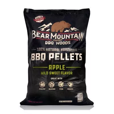 Bear Mountain, Apple BBQ Hardwood Pellets, 20 lbs.