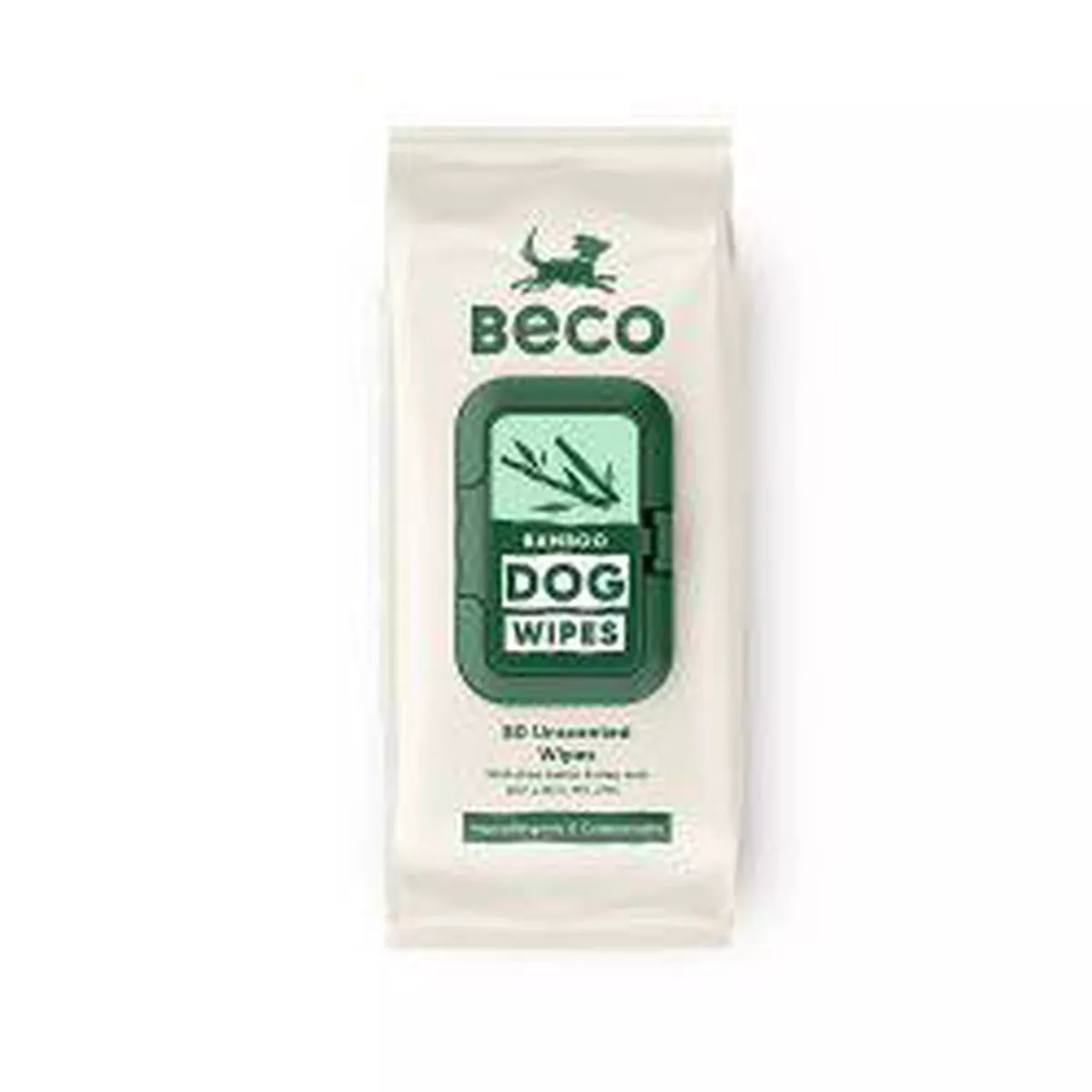 Beco Bamboo Unscented Dog Wipes, 80's