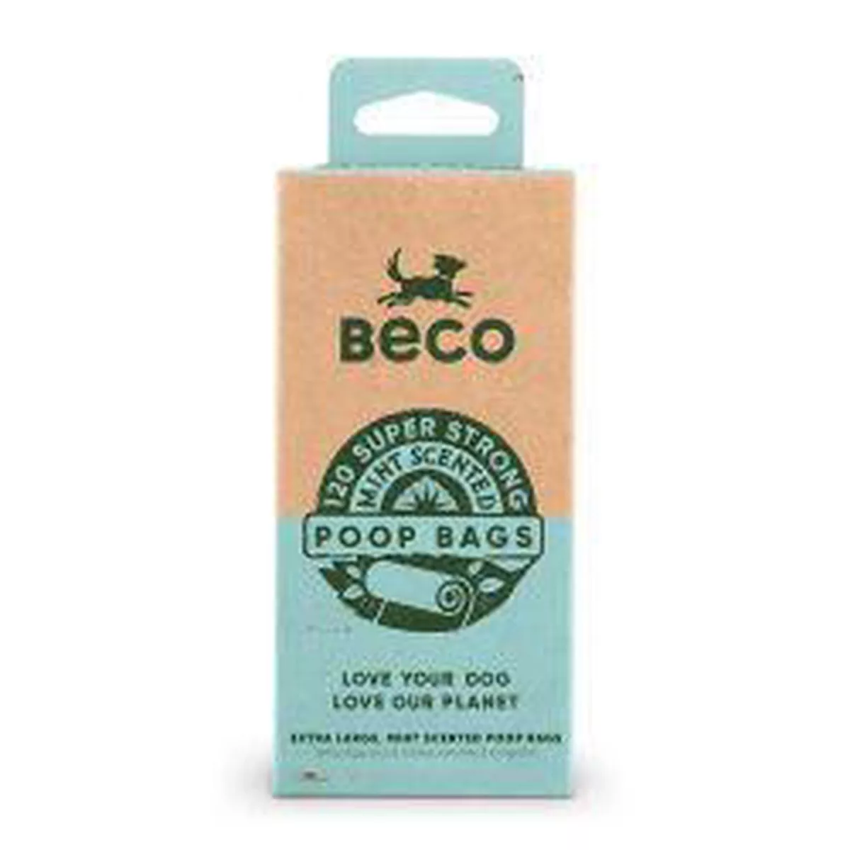 Beco Poop Bags, Mint Scented, 60 Pack, 60's