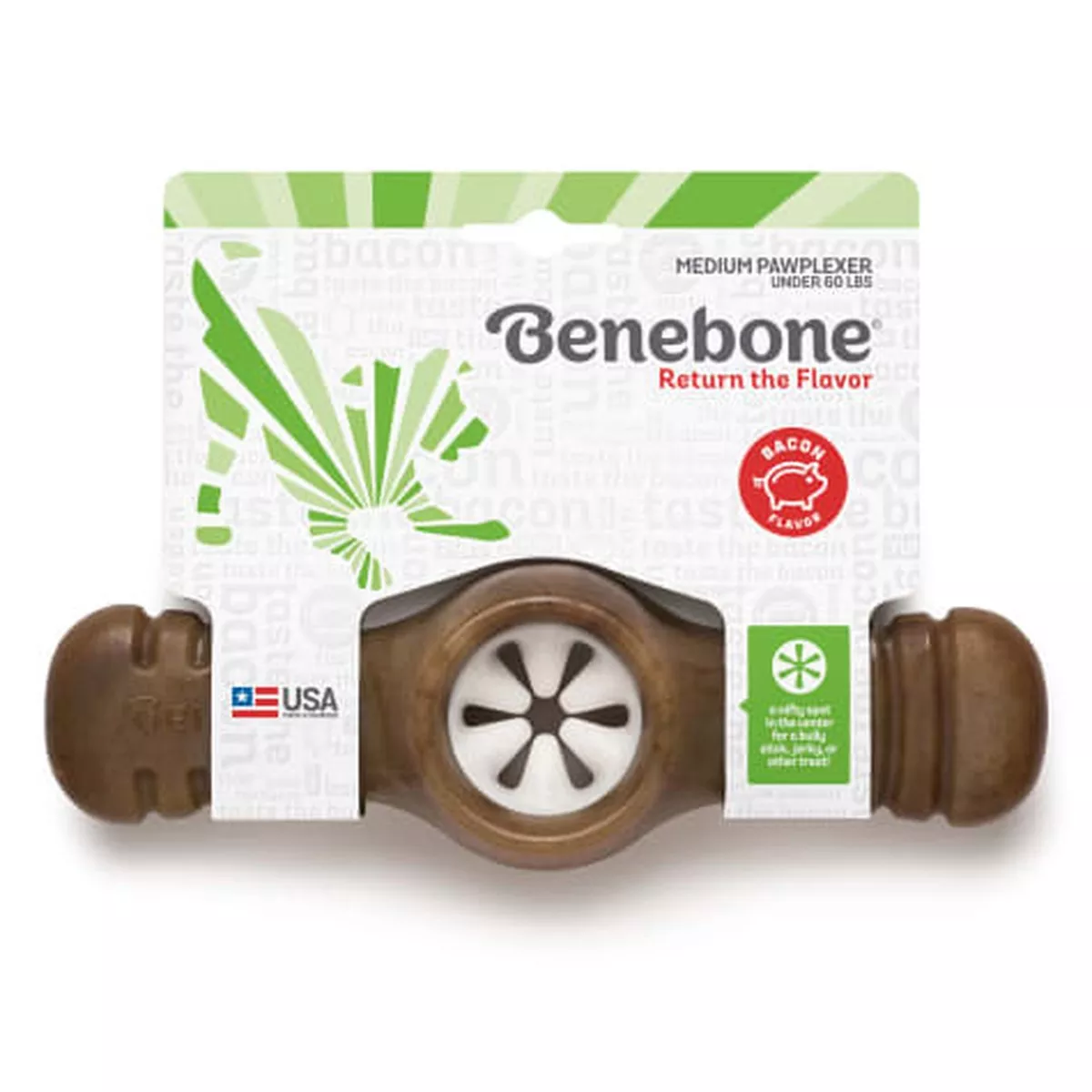 Benebone Pawplexer Medium Bacon