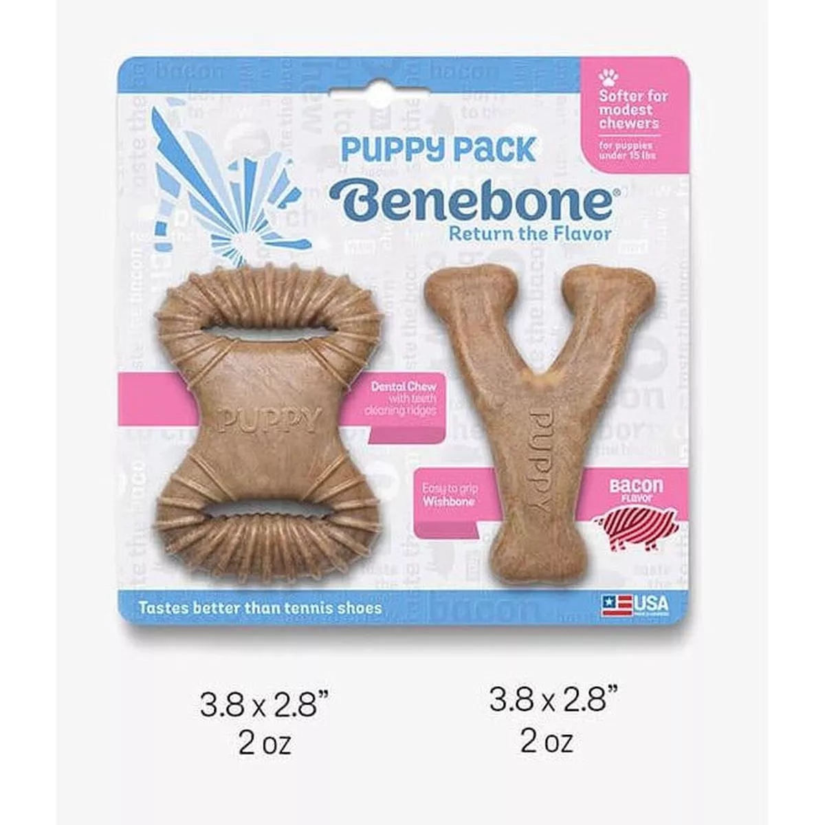 Benebone Puppy 2-Pack – Wishbone and Original