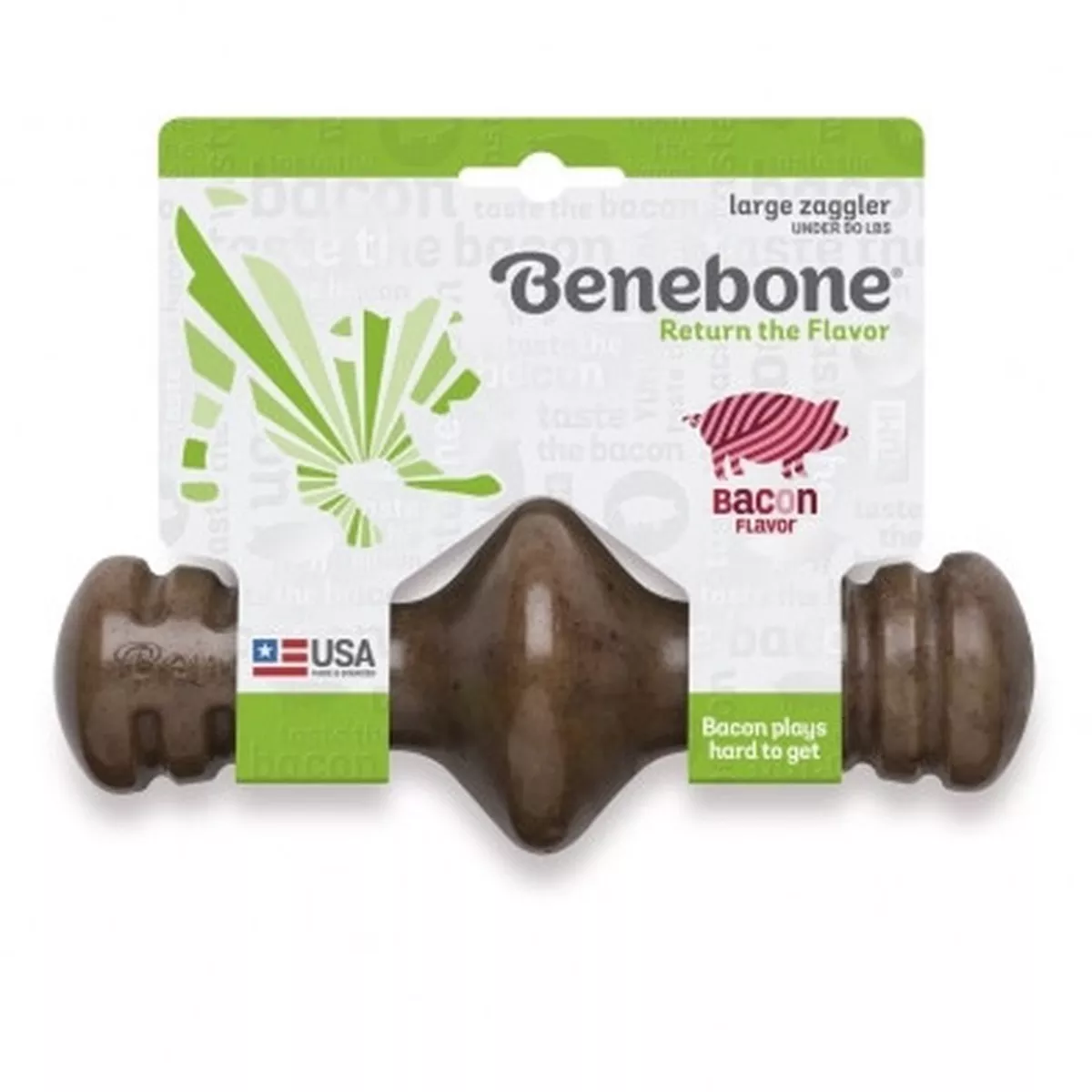 Benebone Zaggler Large Bacon