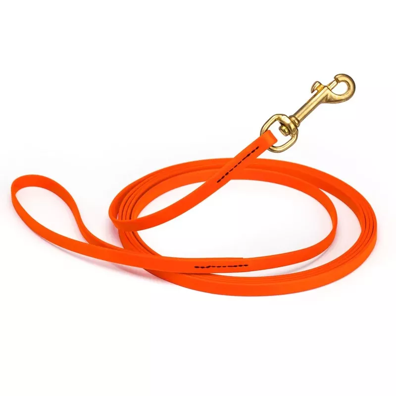 Biothane Long Line Orange 3/8 Width