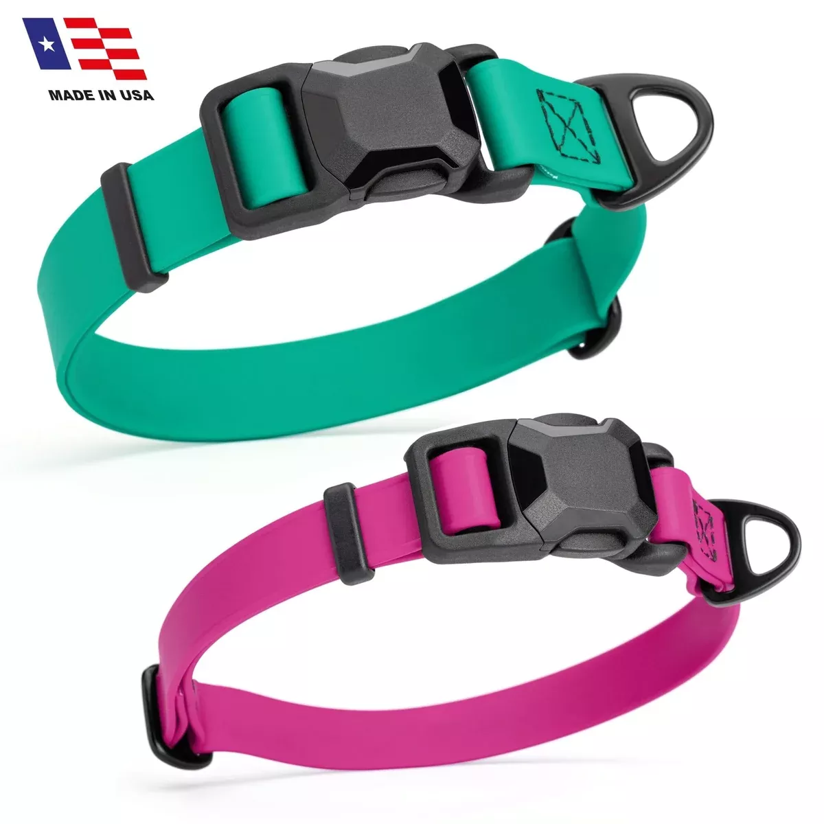 Biothane Waterproof Dog Collar with Magnetic Quick Release Buckle