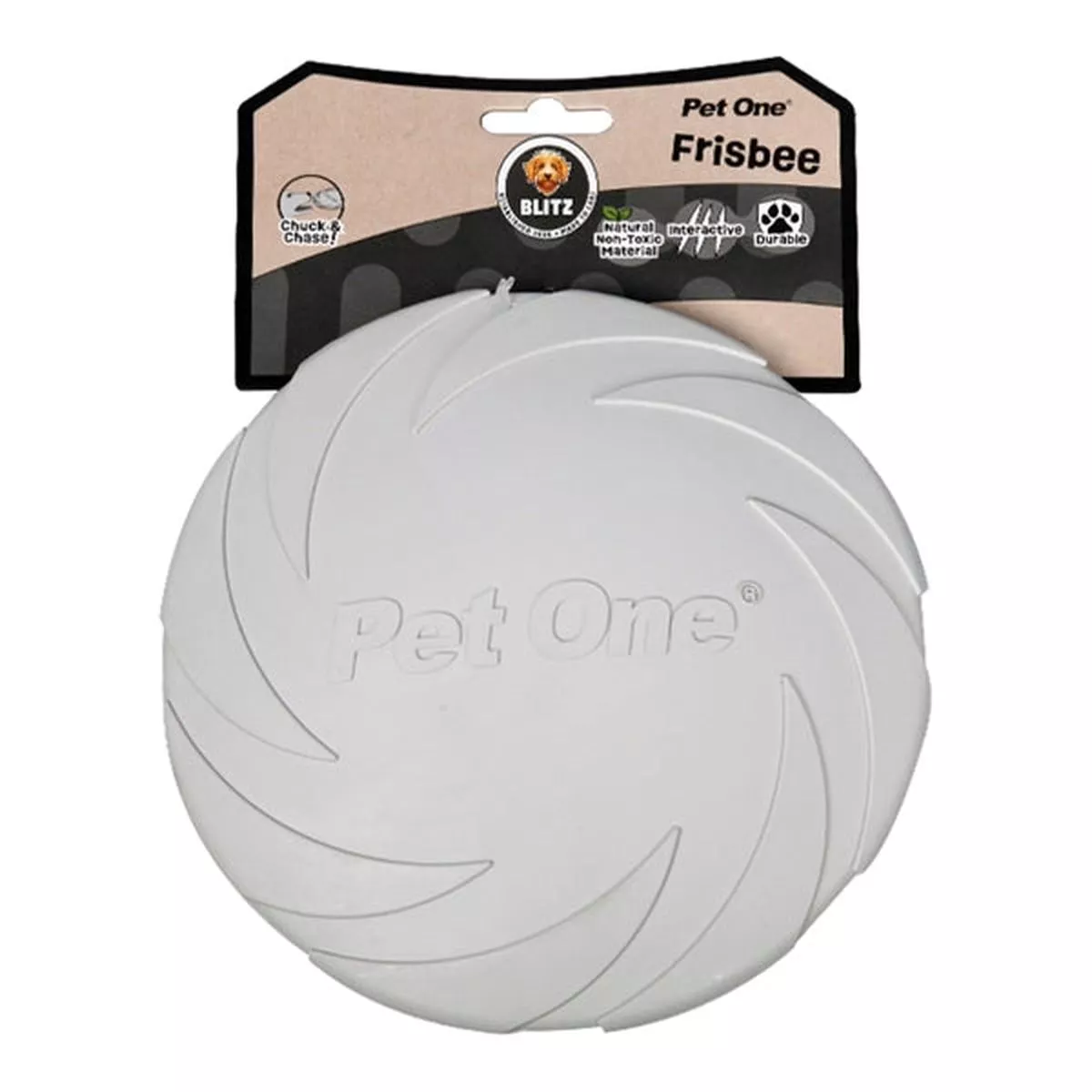 Blitz Dog Toy Rubber Frisbee