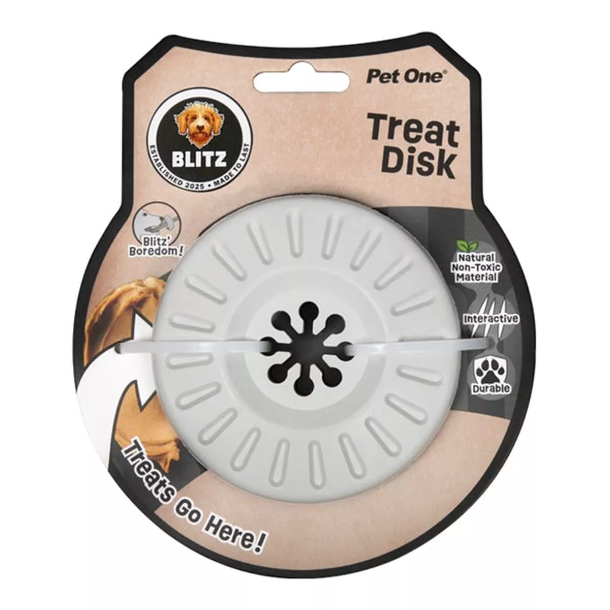 Blitz Dog Toy Rubber Treat Disk