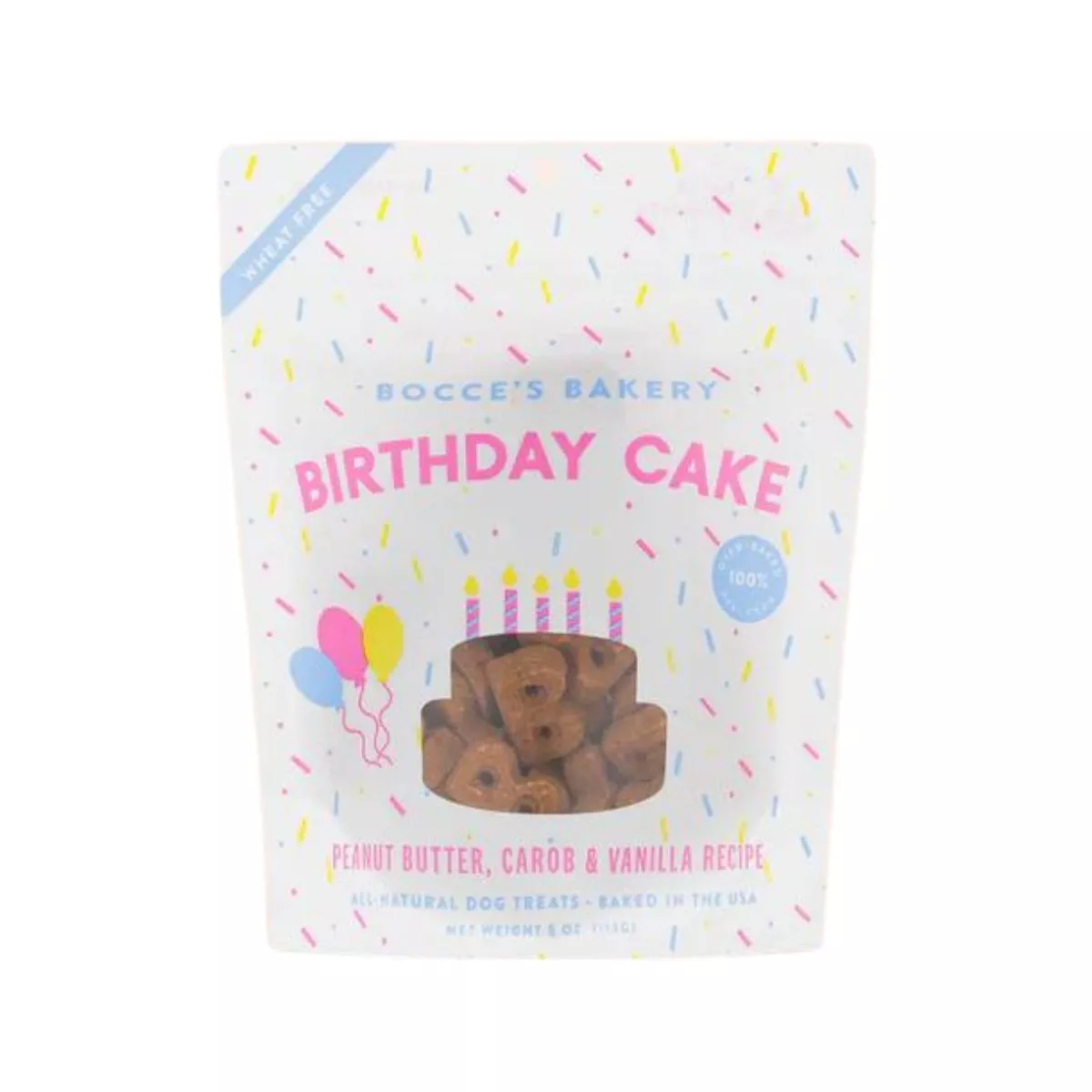 Bocce's Bakery Birthday Cake Biscuits for Dogs 5oz