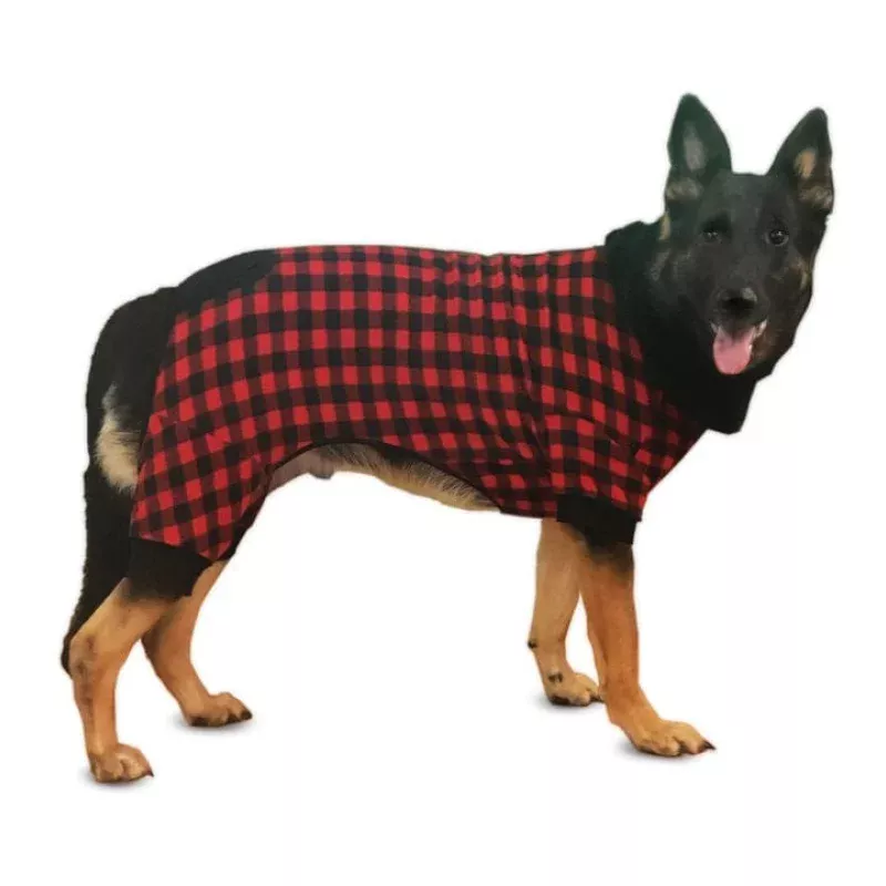 Buffalo Plaid Dog Pajamas