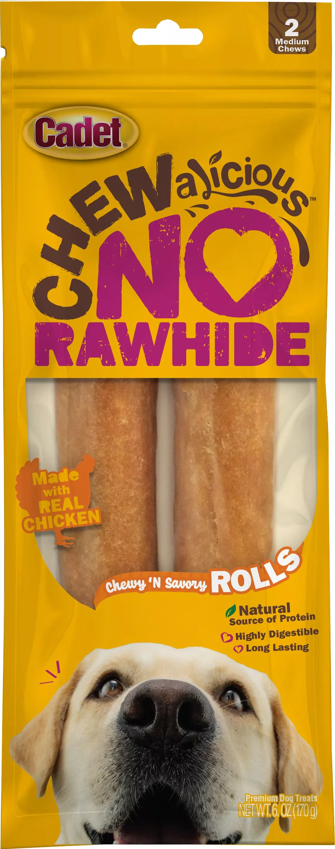 Cadet Chewalicious Rawhide-Free Savory Rolls