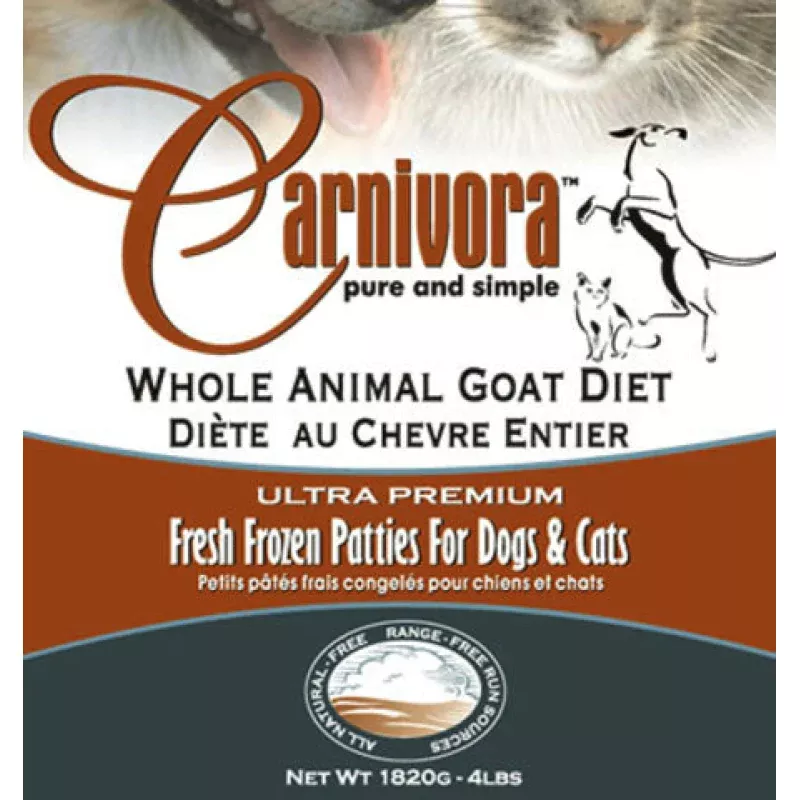 Carnivora Goat Diet 4lb - 8oz Patties
