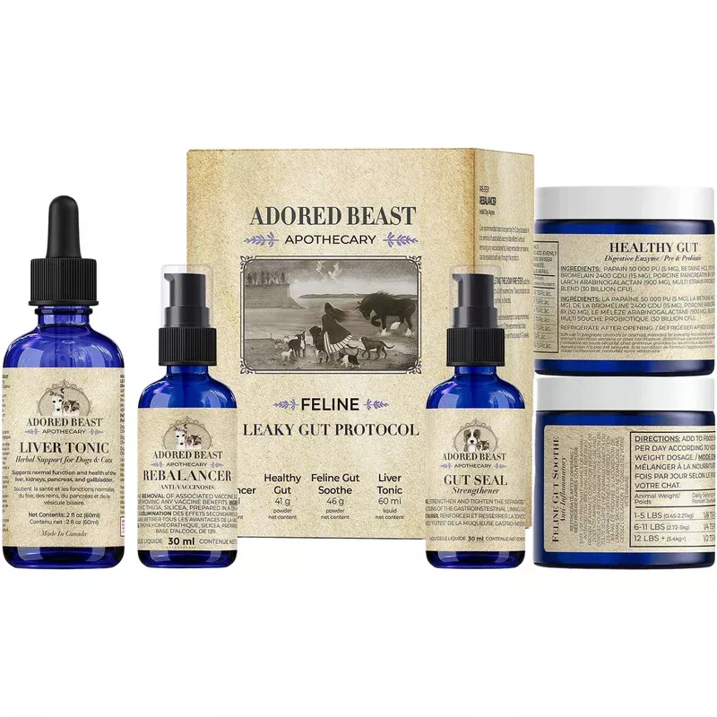 Cat Supplement – Feline Leaky Gut Protocol – 5 product kit