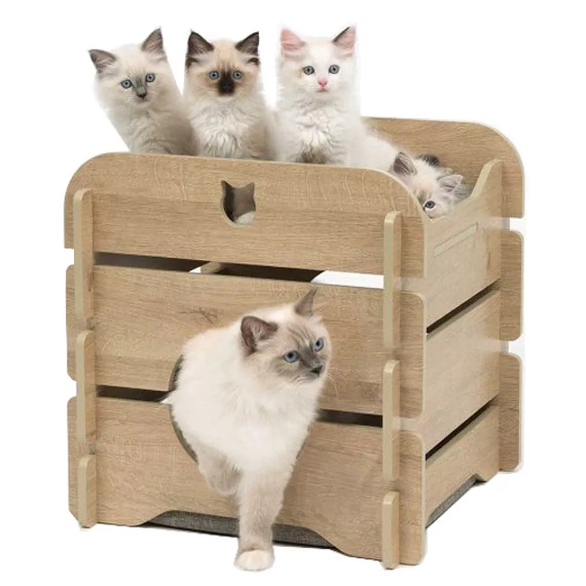 Catit Vesper Oak Cat Cottage