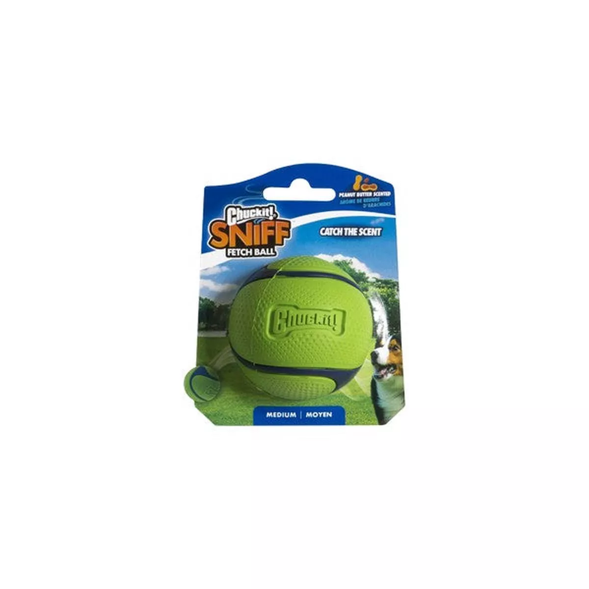 Chuckit! Sniff Fetch Ball PEANUT BUTTER Medium