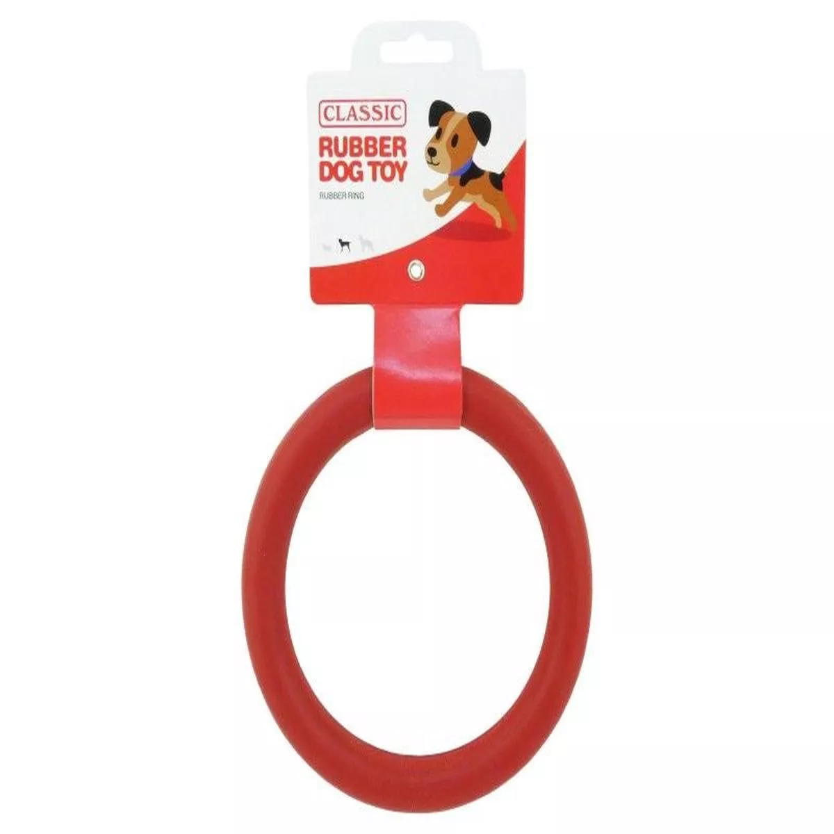 Classic Solid Rubber Ring | Dog Chew Toy