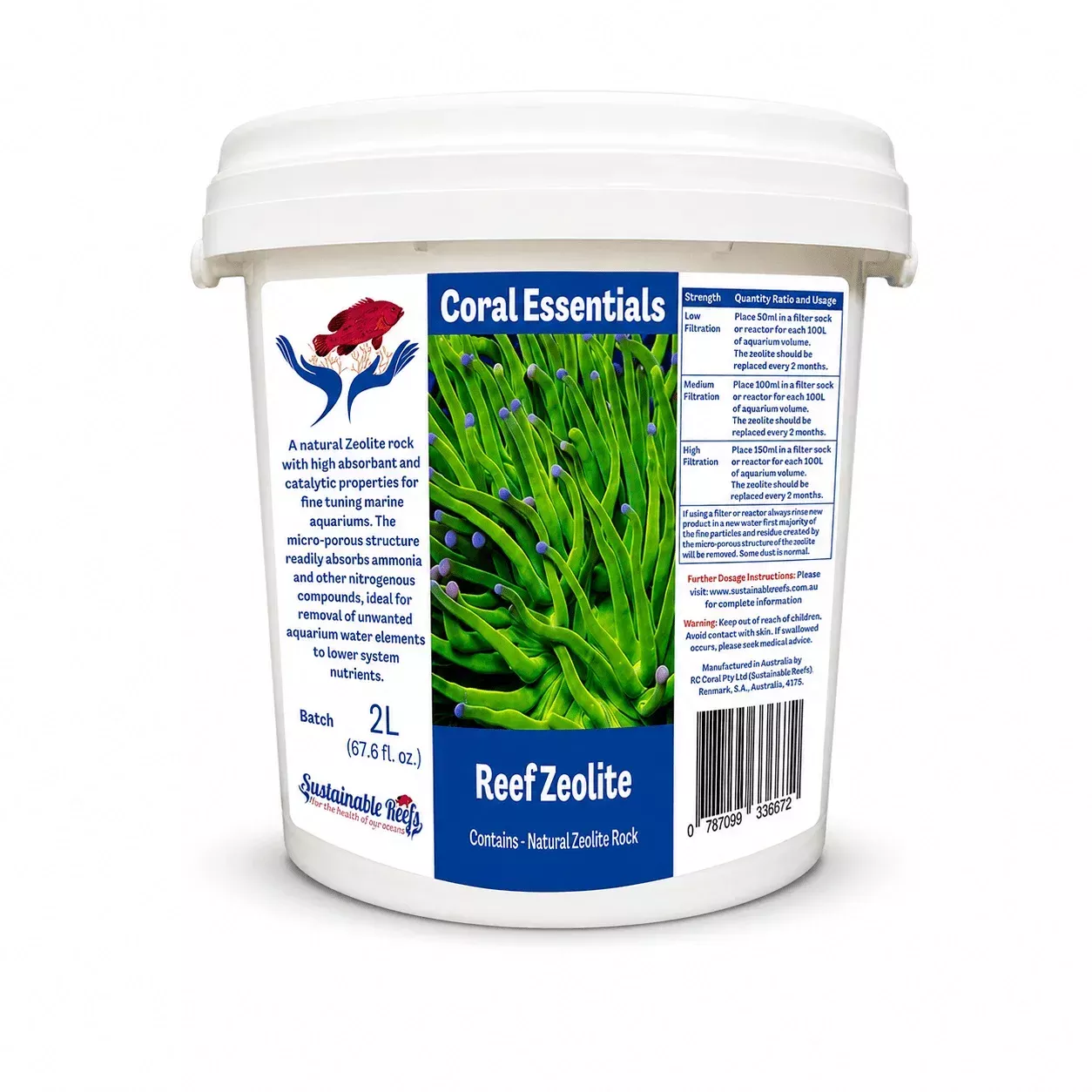 Coral Essentials Zeolite 2L (67 FL OZ)