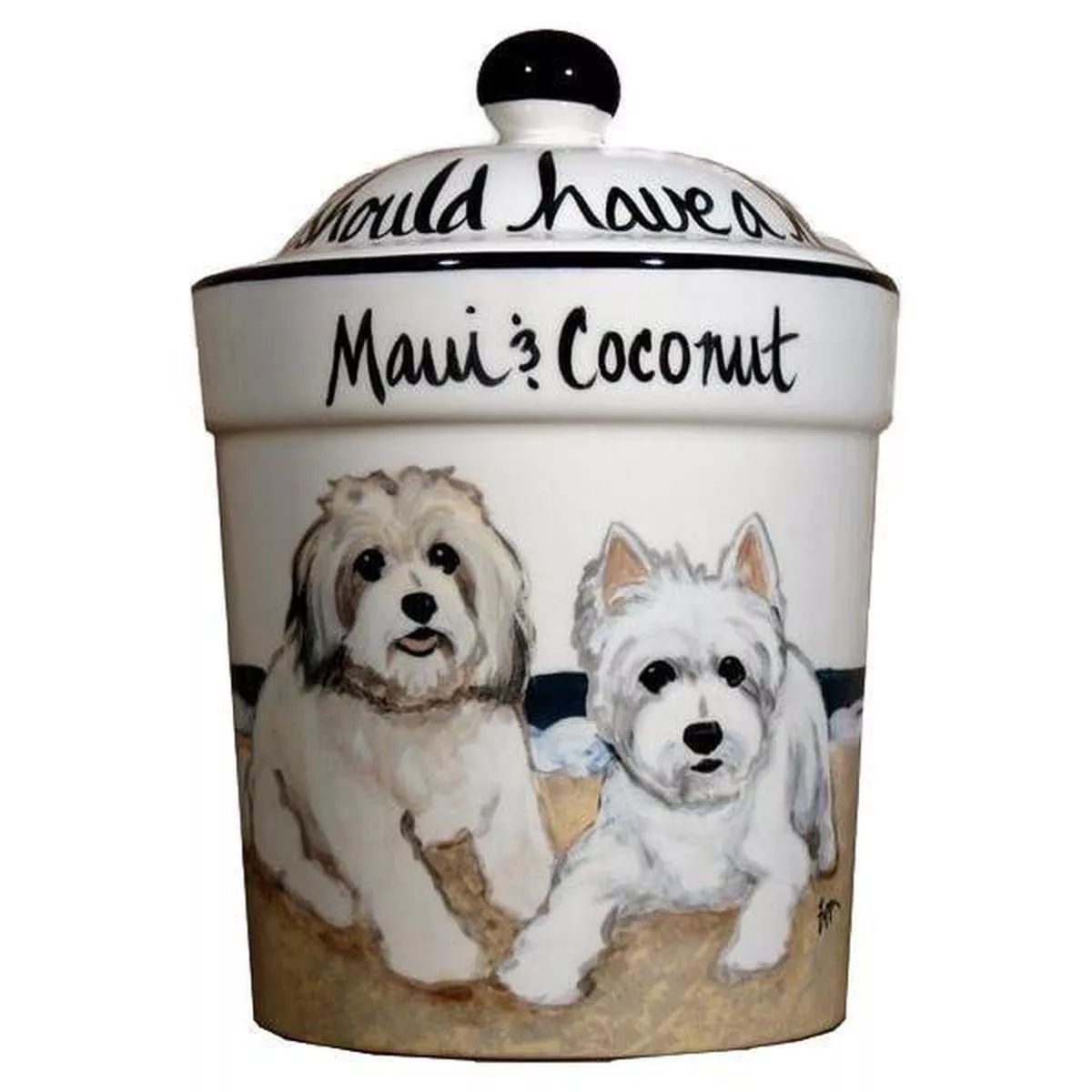 Custom Hand-Painted Personalized Treat Jar
