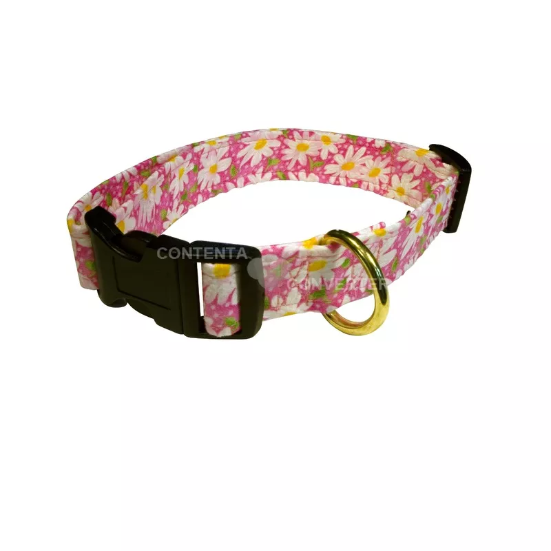 Daisies on Pink Cat Collar