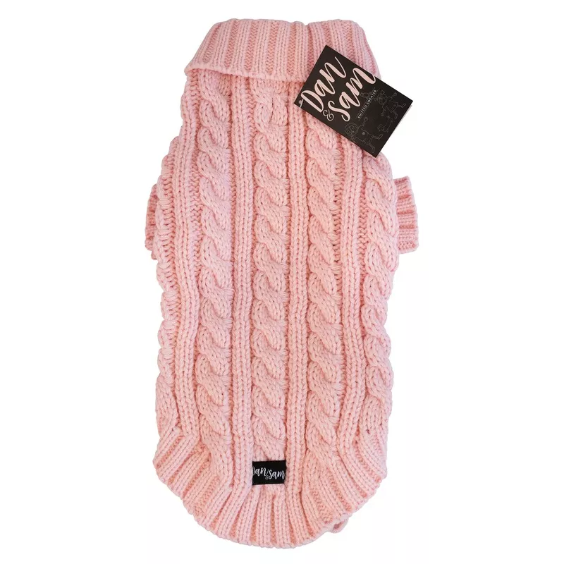 Dan & Sam – Knitted Sweater (Bubblegum Pink) – 30cm