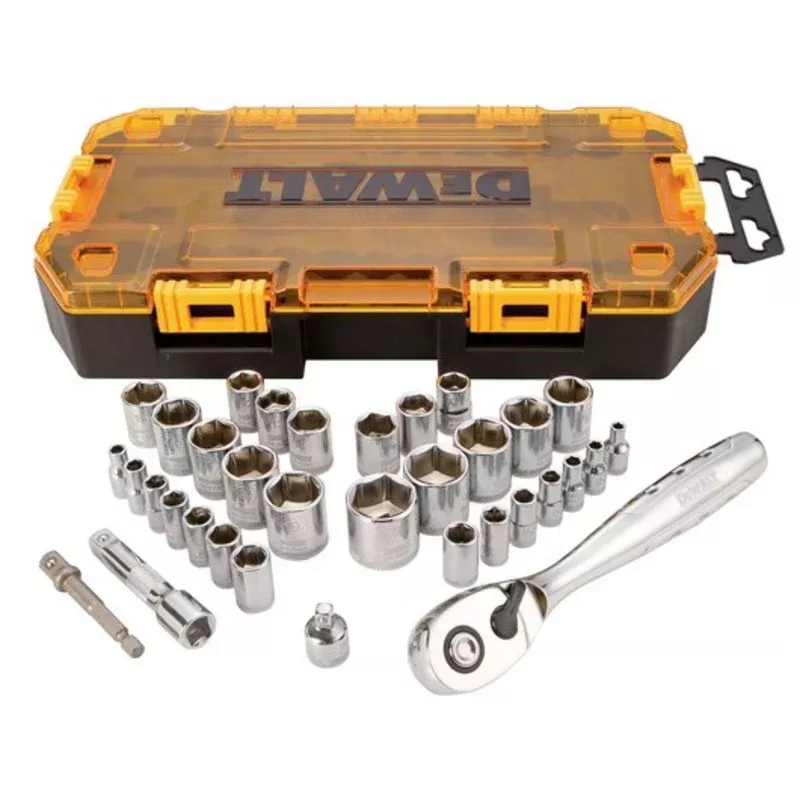 DEWALT 34 pc. 1/4 in. and 3/8 in. Drive Socket Set