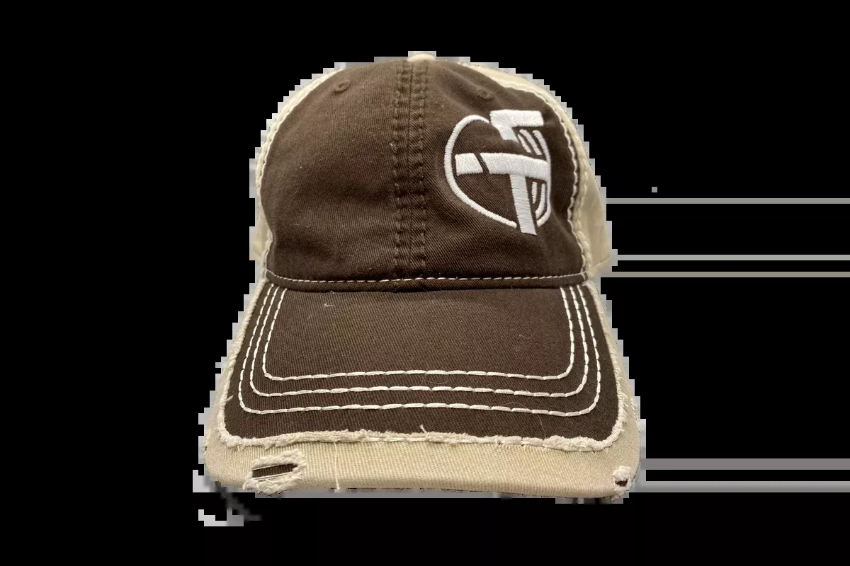 Distressed Brown/Tan Hat