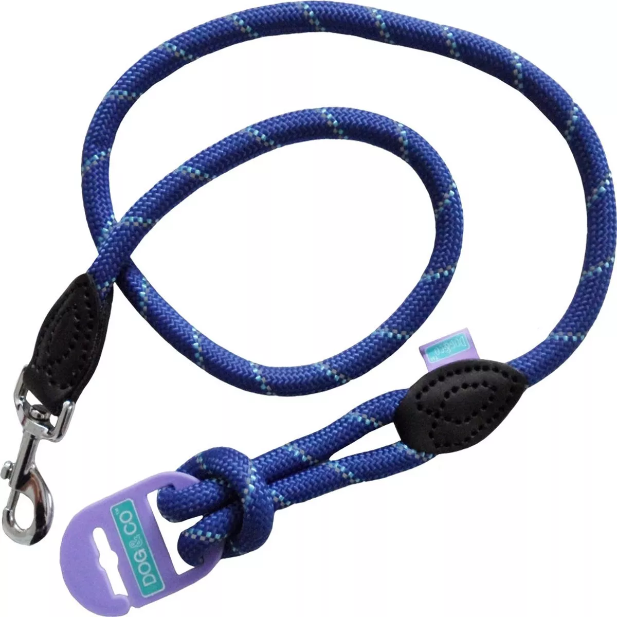 Dog&Co Mountain Rope Trigger Lead Blue Reflective 120cm