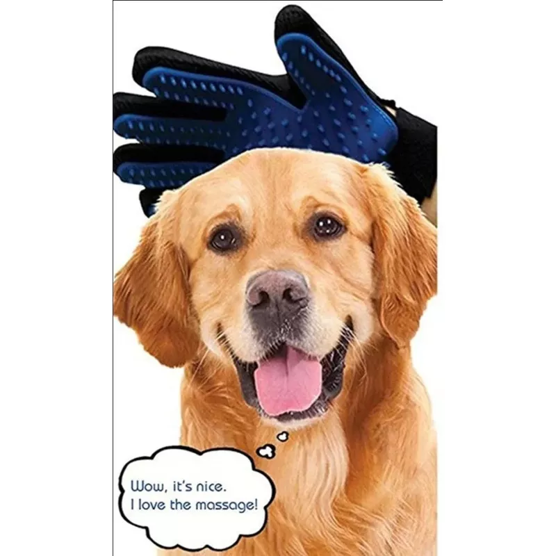 Dog Grooming Gloves Blue