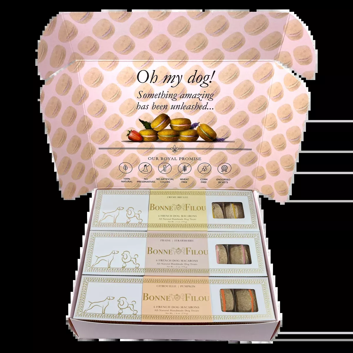 Dog Macaron Combo Gift Box (18 French Dog Macarons)