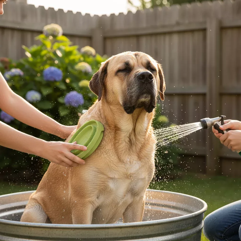 Dog - Safari Rubber Curry Dog Brush