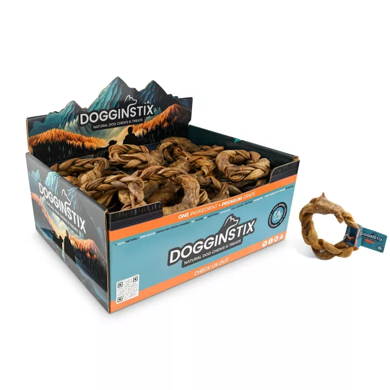 Dogginstix - Braided Sticks Lamb Collagen Ring