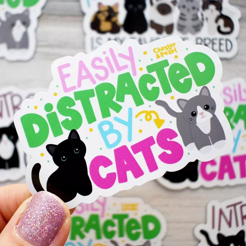Easily Distracted By Cats Magnet