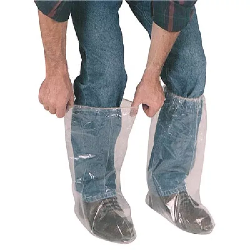 Elastic-Top Boots Clear
