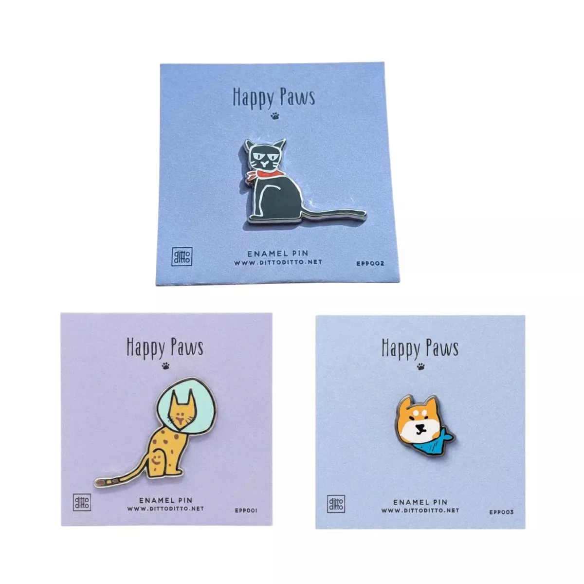 Enamel Pin - Happy Paws