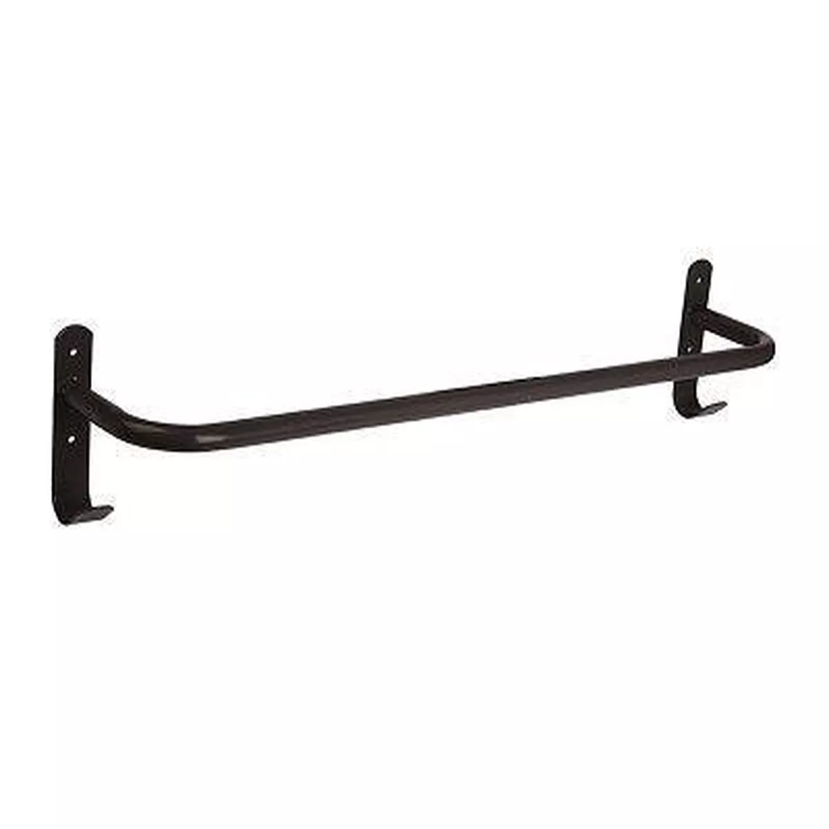 Equine Rug Rail With Tack Hooks - Black