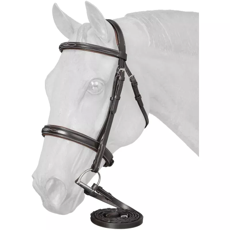 Equitare Cadence Hunter Bridle Havana Brown