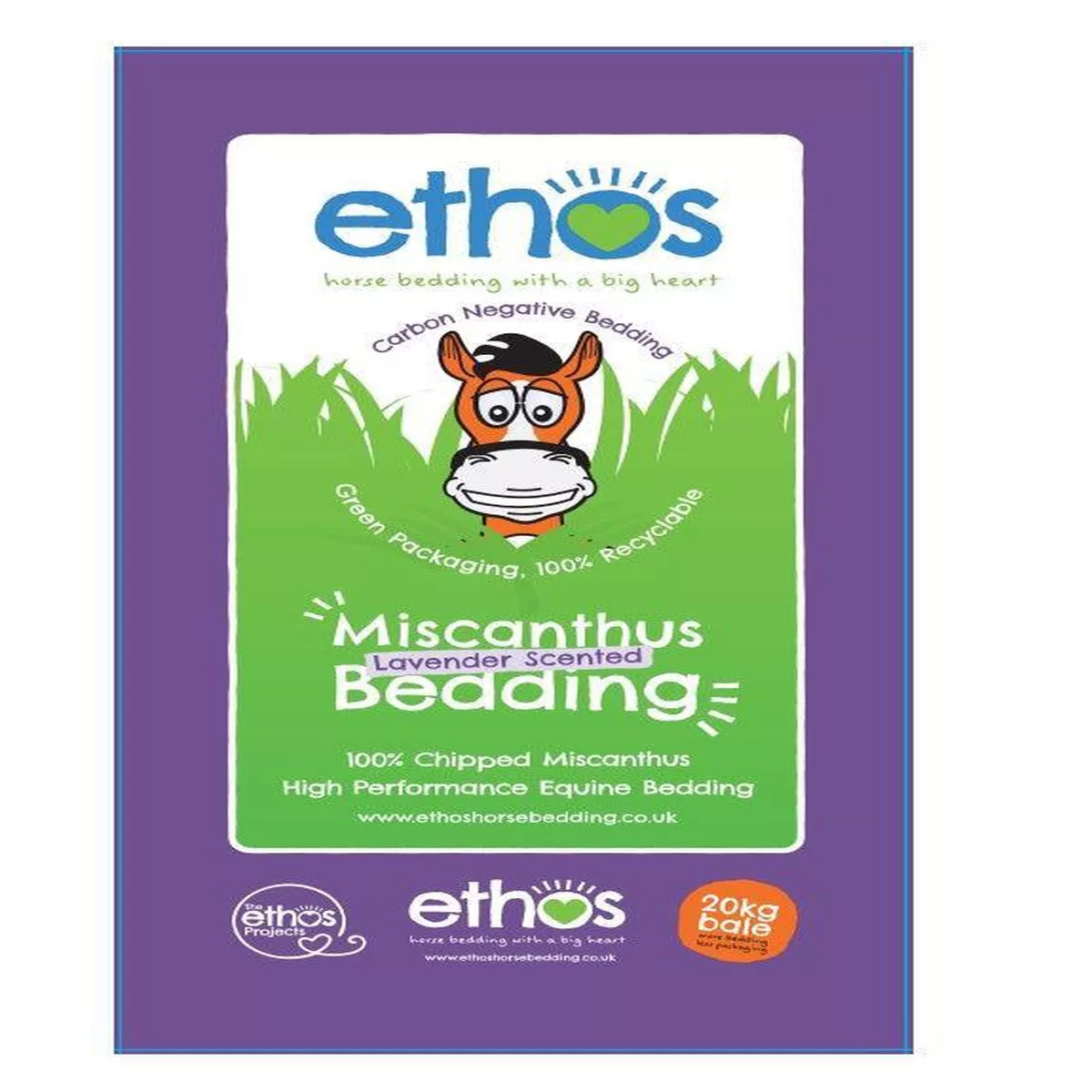 Ethos Lavender Miscanthus Bedding 20kg